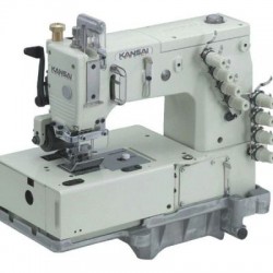 Kansai Special DLR-1508-PR Kemer Zincir Dikiş Makinası (İki Parçalı Merdane Çekerli)