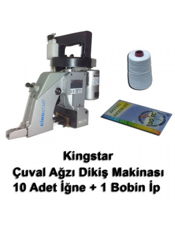 Kingstar GK26-1A Çuvalağzı Dikiş Makinası + 10 Adet İğne + 1 Bobin İp