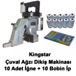 Kingstar GK26-1A Çuvalağzı Dikme Makinası + 10 Adet İğne + 10 Bobin İp