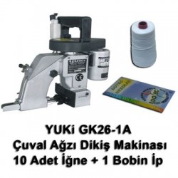 Yuki GK26-1A Çuval Ağzı Dikiş Makinası + 10 Adet İğne + 1 Bobin İp